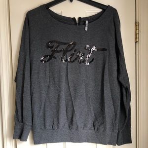 Long Sleeve “Flirt” Sweatshirt